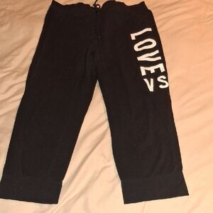 Victoria's Secret Black Capri Joggers